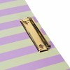 Best Year Ever 1" 3 Ring Binder Tan/Purple Stripes - 2 of 4