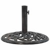 vidaXL Umbrella Base Bronze Cast Iron 18.9 in Diameter Umbrella Base - 2 of 4