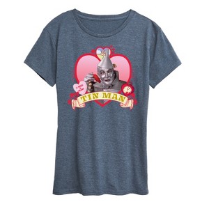 Women's - Wizard of Oz - Tin Man Heart Short Sleeve Graphic T-Shirt - 1 of 4