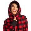 Tipsy Elves Red Plaid Christmas Jumpsuit - Cozy One Piece Pajamas with Christmas Red and Black Plaid Pattern for Men and Women - 4 of 4