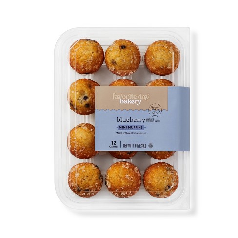 Blueberry Mini Muffins - 11.9oz/12ct - Favorite Day™ - image 1 of 3