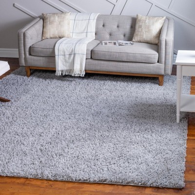 Unique Loom Davos Shag Solid Indoor Woven Area Rug