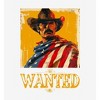 "Wanted" Cowboy With American Flag Adult Long Sleeve Hoodie - 2 of 2
