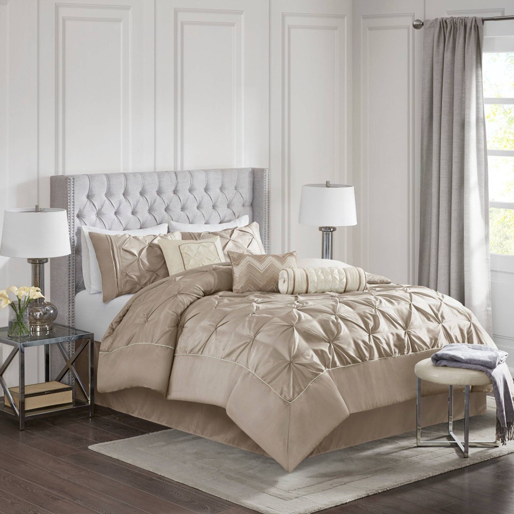 UPC 675716389925 product image for Piedmont 7 Piece Comforter Set - Taupe (California King) | upcitemdb.com