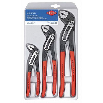 KNIPEX 00 20 07 US1 3 Piece Alligator Pliers Set