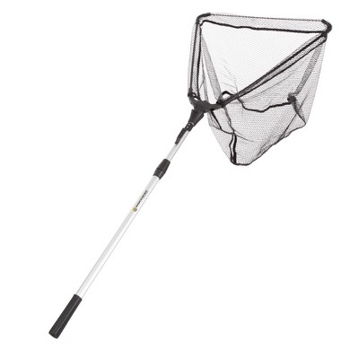 Fishing Net with Telescoping Handle- Collapsible and Adjustable Landing Net with Corrosion Resistant Handle and Carry Bag By Leisure Sports (63")
