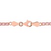EVERLY JEWELRY | Rose Plated Sterling Silver 5 1/10 CT TGW Simulated Morganite Bracelet With Chain, 7.25-inch - 4 of 4