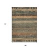 HomeRoots 8' X 10' Fern Green And Rust Aztec Washable Indoor Outdoor Area Rug - 3 of 4