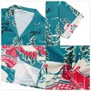 BLUEMING Men's Hawaiian Shirt Short Sleeve Floral Button Down Shirts Hot Holiday Beach Shirts - 4 of 4