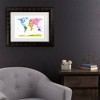 Trademark Fine Art Michael Tompsett World Map for Kids' II Matted Framed Art  - 2 of 4