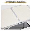 SEVOBAL Folding Tables Camping Table Portable Picnic Table with Adjustable Height Lightweight Foldable Patio Table for Camping, White, 44"*36"*8.5" - 3 of 4