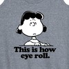 Women's - Peanuts - This Is How Eye Roll Graphic Racerback Tank - 2 of 4