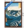 Trends International Utagawa Hiroshige - Naruto Whirlpool, Awa Province Framed Wall Poster Prints - 3 of 4