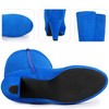 BLISSFUL STEP Low Platform Chunky Heels Buckle Knee High Boots for Women - 3 of 4