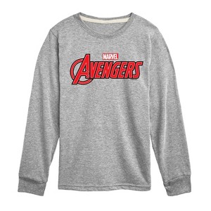 Boys' - Marvel - Avengers Logo Long Sleeve Graphic T-Shirt - 1 of 4