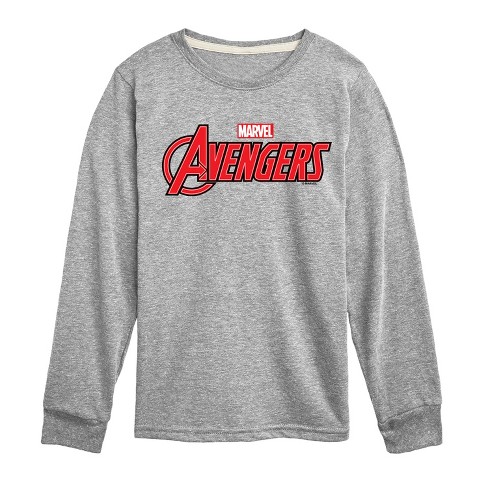 Boys' - Marvel - Avengers Logo Long Sleeve Graphic T-Shirt - image 1 of 3