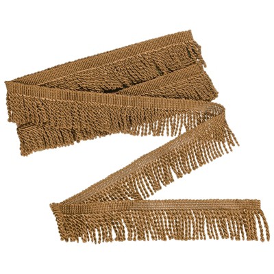 Unique Bargains Polyester Boho Durable Multipurpose Curtain Fringe Trim 2.4 Inch 1 Pc