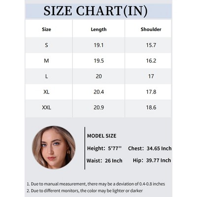 INSPIRE CHIC Women's Cropped Denim Cardigan Sleeveless Decor Pearl Jean Jackets Blue Large — фото 5