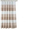 Kate Aurora Spa Accents Striped Waffle Fabric Shower Curtain - 2 of 2