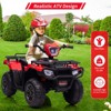 12V Kids Ride On Electric ATV, Battery-Operated Car for Kids，4-Wheeler Quad Car Toy with Dual Speed Adjustment 1.5-2.2mph, One Button Start - 3 of 4