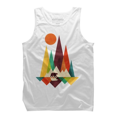 Men's Design By Humans Mountain Bear By radiomode Tank Top