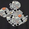 Men's - Disney - Mickey Pattern Silhouette Long Sleeve Graphic T-Shirt - 2 of 4