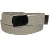 CTM Big & Tall Cotton Adjustable Belt with Nickel Buckle - 3 of 4