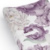 Sweet Jojo Designs Girl Changing Pad Sheet Peony Floral Garden Lavender Purple and Ivory - 4 of 4