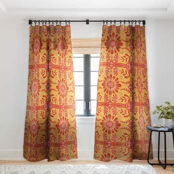 Sewzinski Boho Florals Single Panel Sheer Window Curtain - Society6