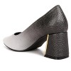 Harlow Metallic Accent Block Heel Women Pumps - 3 of 4