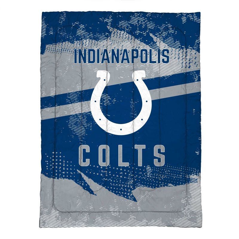 NFL Indianapolis Colts Slanted Stripe Twin Bed in a Bag Set - 4pc, 2 of 4