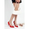 Rhodolia Diamante Brooch Detail Satin Pumps Women - 2 of 4