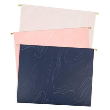 U Brands 6ct Hanging File Folders Natural Contours