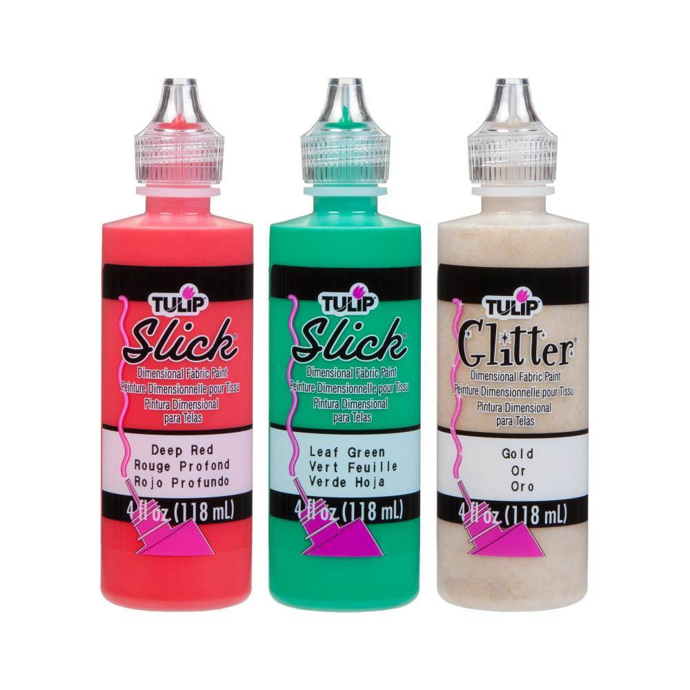 Tulip 3pk 4oz Dimensional Fabric Paint - Christmas