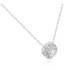 Pompeii3 5/8ct Cushion Halo Round Diamond Pendant 14K White Gold - 2 of 4