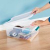 Sterilite 12 Sets of 15-Quart & 6 Sets of 25-Quart Heavy-Duty Stackable Clear Latch Lid Storage Container Tote for Home Organization - 3 of 4