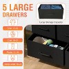 FDW 5/8/9 Dresser Fabric Dresser Wide Storage Chest for Bedroom Living Room - 4 of 4