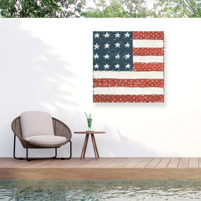 "Americana Quilt IV" Outdoor Canvas