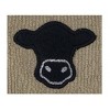 2pk Cow Dish Cloths with Scrubber Beige - MU Kitchen