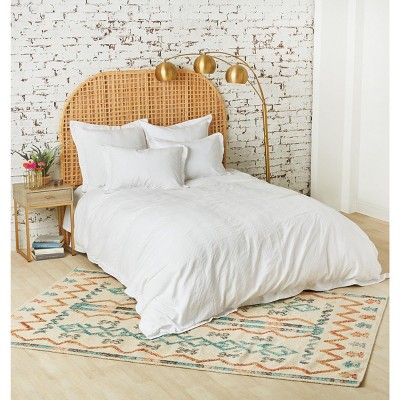 carol & frank Keller White King Duvet Cover