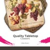 Pimpernel Abundant Fall Set of 6 Coasters - 4.25" Square - 2 of 4