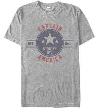 Men's Marvel Captain America Vintage Star Emblem T-Shirt