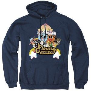 Amazing World Of Gumball Elmore Junior High Adult Pull-Over Hoodie - 1 of 4