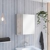 GlasFlength Decorative Wall Mirrors Bathroom Decor Cabinet Accent Mirror Vanity Medicine Cabinet Mirrors for Bathroom Wall, Beige, 23.6"*5.8"*23.6" - 2 of 4