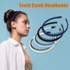 Unique Bargains Women's Non-Slip Teeth Comb Headbands Multicolor 4Pcs - 2 of 4