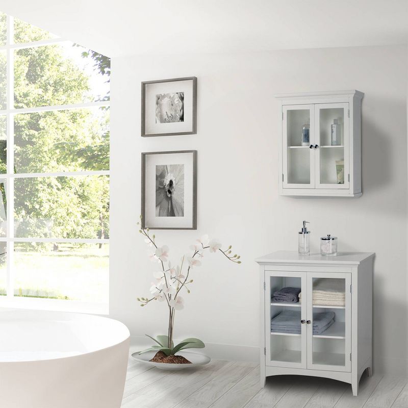Madison Avenue Wall Cabinet 2 Doors White - Elegant Home Fashions, 3 of 9