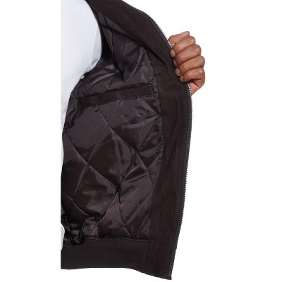 Weatherproof MICROSUEDE STAND COLLAR BOMBER JACKET Dark Almond X-Large — фото 5