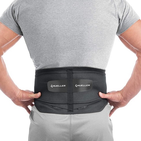 T TIMTAKBO Plus Size 3XL Back Brace with Lumbar Support Pad for Men Women  Back Pain Support,Fast Lower Back Pain Relief Waist Belt(Black/Gray, Plus