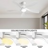 BestParts 52 Inch Ceiling Fan with Light, Remote Control Ceiling Fan, Reversible Quiet Motor, 6 Speed ​​Air Flow, Bedroom Living Room, ABS - 2 of 4
