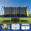 BestParts 10x16FT Rectangle Trampoline with Safety Net, Ladder & Soccer Basket – Blue Steel Frame - 3 of 4